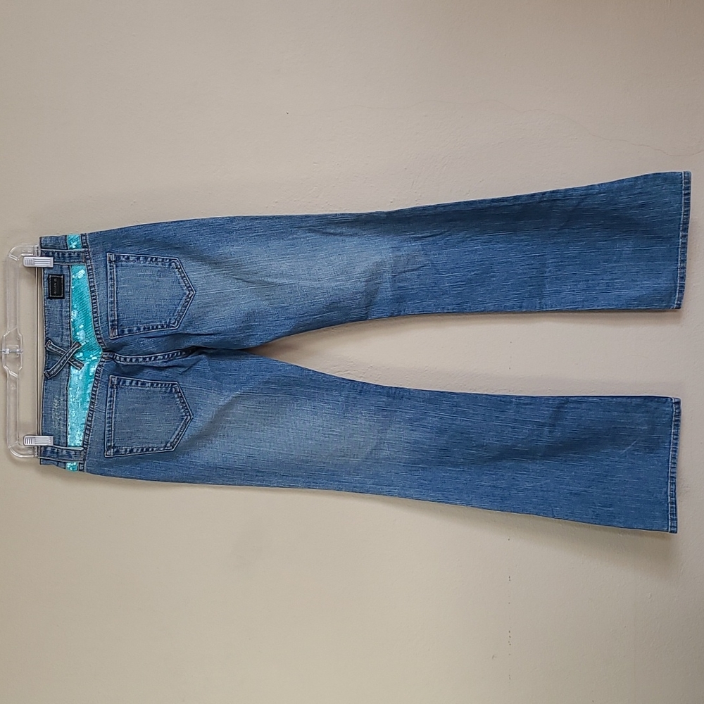 Tall bootcut NEW Allen B jeans 29 embellished sequins flare bootcut